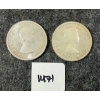 Image 2 : LOT OF 2 - 1959 CDN SILVER DOLLARS - VOYAGEUR 