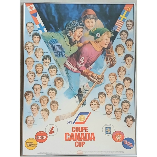 1981 CANADA CUP HARVEY'S FRAMED POSTER