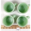 Image 8 : LOT OF 5 - FIRE KING JADEITE COFFEE MUGS & BOWL