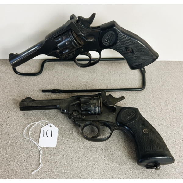 LOT OF 2 - WEBLEY MKIV REVOLVERS - PROHIB 
