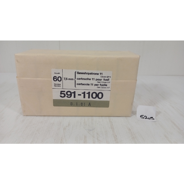 AMMO: QTY OF 7.5XSS SWISS - SEALED