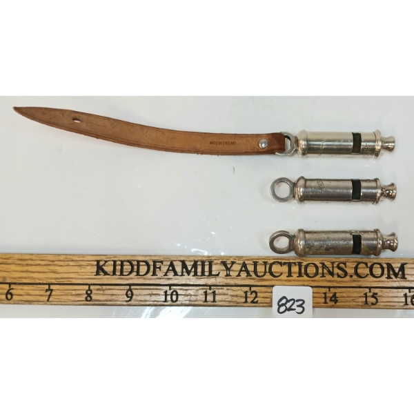 LOT OF 3 - THE METROPOLITAN WHISTLES