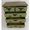 Image 2 : GREEN TABLETOP CHEST OF DRAWERS