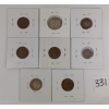 Image 2 : LOT OF 8 - 1917 - '43 NEWFOUNDLAND 1, 5, 10 & 25 CENT COINS