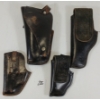 Image 7 : LOT OF 4 - LEATHER HANDGUN HOLSTERS - BROWNING & COURTLANDT