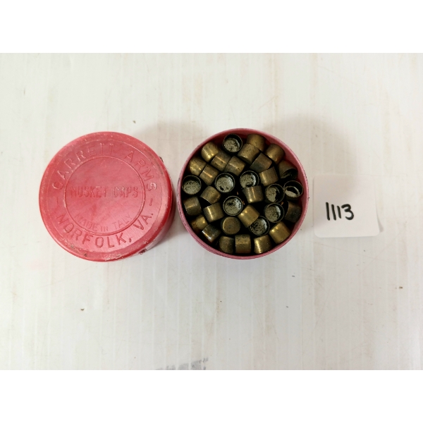 CAPS: APPROX 200X GARRETT MUSKET CAPS 