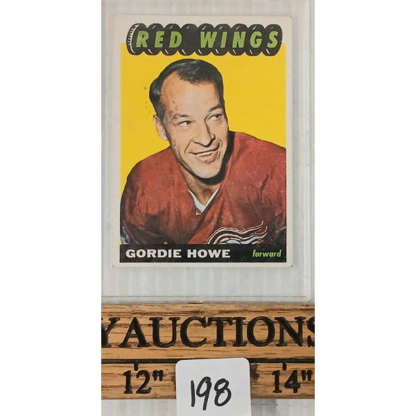 1965-1966 OPC DETROIT RED WINGS #122 GORDIE HOWE HOCKEY CARD