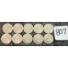 Image 2 : LOT OF 10 - 1962 CDN 10 CENT COINS