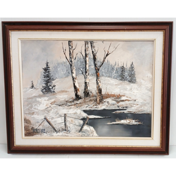 "EUGENIA COWES VALLEY" BY KARL FUHRE SR. (PRS CDN ARTIST) - FRAMED OIL ON CANVAS BOARD