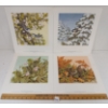 Image 2 : LOT OF 4 - "ROMANCE OF THE SEASONS" BY CHRISTINE MARSHALL (PRS CDN ARTIST) - PRINTS