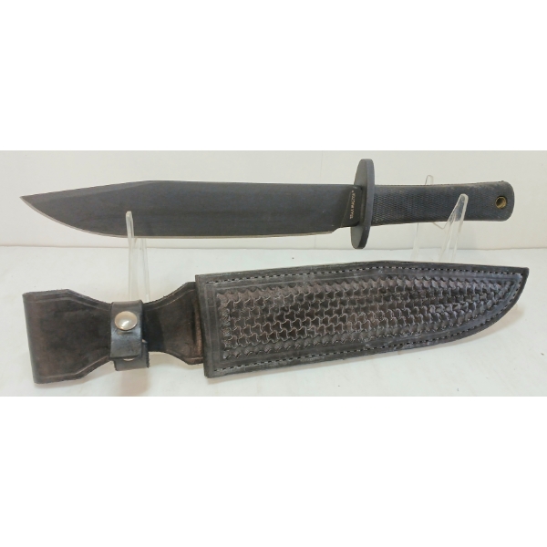 COID STEEL USA TRAIL MASTER KNIFE W/ LEATHER SHEATH