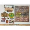 Image 1 : JOB LOT - HUNTER TIN SIGN, LONGARM CLIP, HERTER'S WORLD-FAMOU GAME CALL & MISC SHOOTER PATCHS