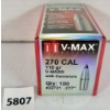 Image 1 : BULLETS: 100X HORNADY .270 CAL - 110 GR POLY TIP