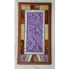 Image 4 : FRAMED MULTI-TONED STAINED GLASS MIRROR