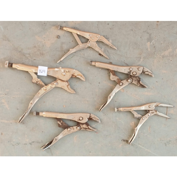 LOT OF 5 - VICE GRIP PLIERS