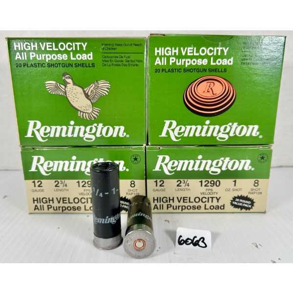 AMMO: 80X REMINGTON 12 GA 2-3/4 IN - #8