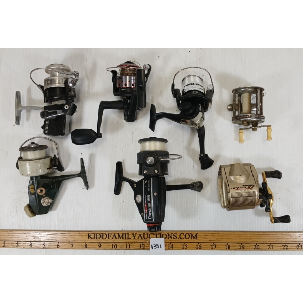 LOT OF 7 - FISHING REELS - INCL MITCHELL & UGLY STIK ETC