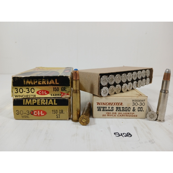 AMMO: 47X IMPERIAL .30-30 WIN - 150GR - ST & SILVERTIP