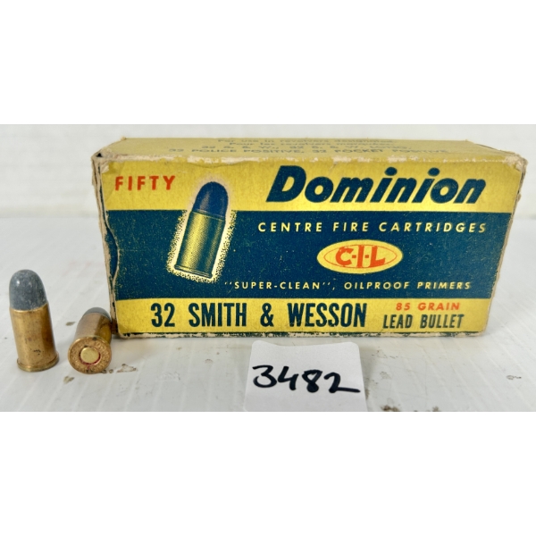 AMMO: 50X CIL .32 S&W 85GR. LRN 