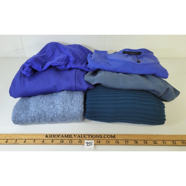 LOT OF 6 - WOMEN'S MINIMUM, LIFETIME & ALL-DAY APPAREL SHIRT, PANTS, KNIT SWEATERS & DRESSES