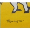 Image 3 : SPARRING BULLS BY MIGWANG - FRAMED ACRYLIC ON CANVAS