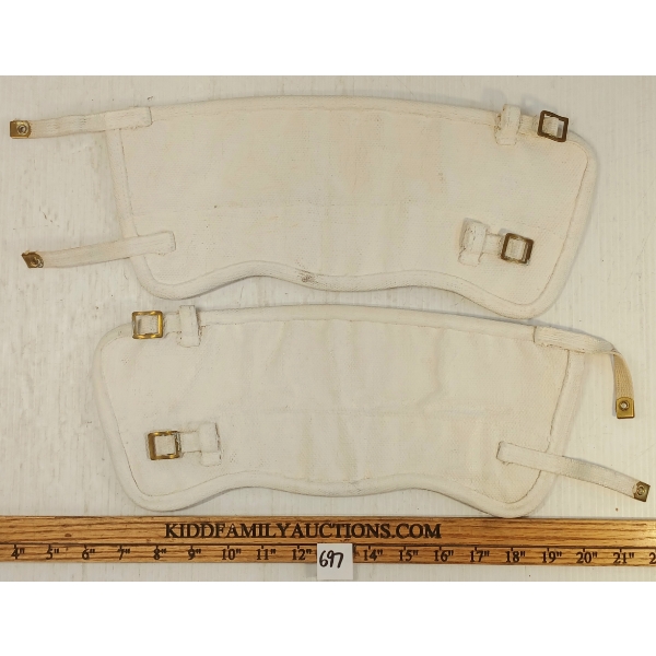 PAIR OF 1963 CDN WHITE PUTTEES