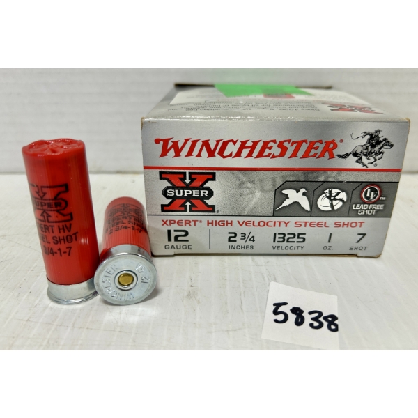 AMMO: 25X WINCHESTER 12 GA 2-3/4 IN NO 7 STEEL 