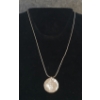 Image 2 : STERLING SILVER NECKLACE W/ FLORAL PENDANT