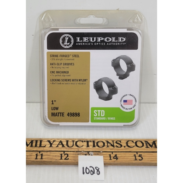 LEUPOLD 1IN LOW MATTE RINGS