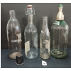Image 4 : LOT OF 4 - ORANGE VOLCANIC, BROWN'S BEV & BRITVIC, ETC. - SELTZER & SODA BOTTLES