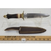 Image 3 : UNMARKED DAMASCUS HUNTING DAGGER W/ SHEATH