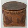 Image 5 : NATIVE HAND-MADE BIRCH BARK BASKET W/ LID
