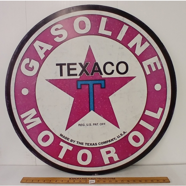 TEXACO GASOLINE MOTOR OIL - SST SIGN