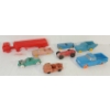 Image 1 : LOT OF 8 - RUBBER VEHICLES & PLASTIC TANKER TRUCK MODEL