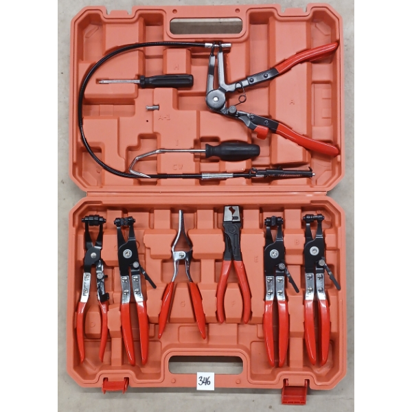 HOSE CLAMP PLIER SET W/ RADIATOR CABLE