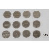 Image 1 : LOT OF 12 - CDN $1 COINS - INCL 1969 & 1972, ETC.