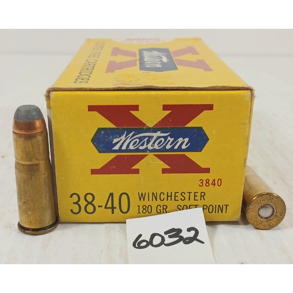 AMMO: 50X WINCHESTER WESTERN .38-40 WIN - 180GR - SP
