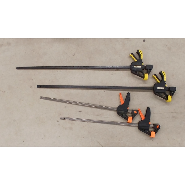 LOT OF 4 - RATCHET BAR CLAMPS