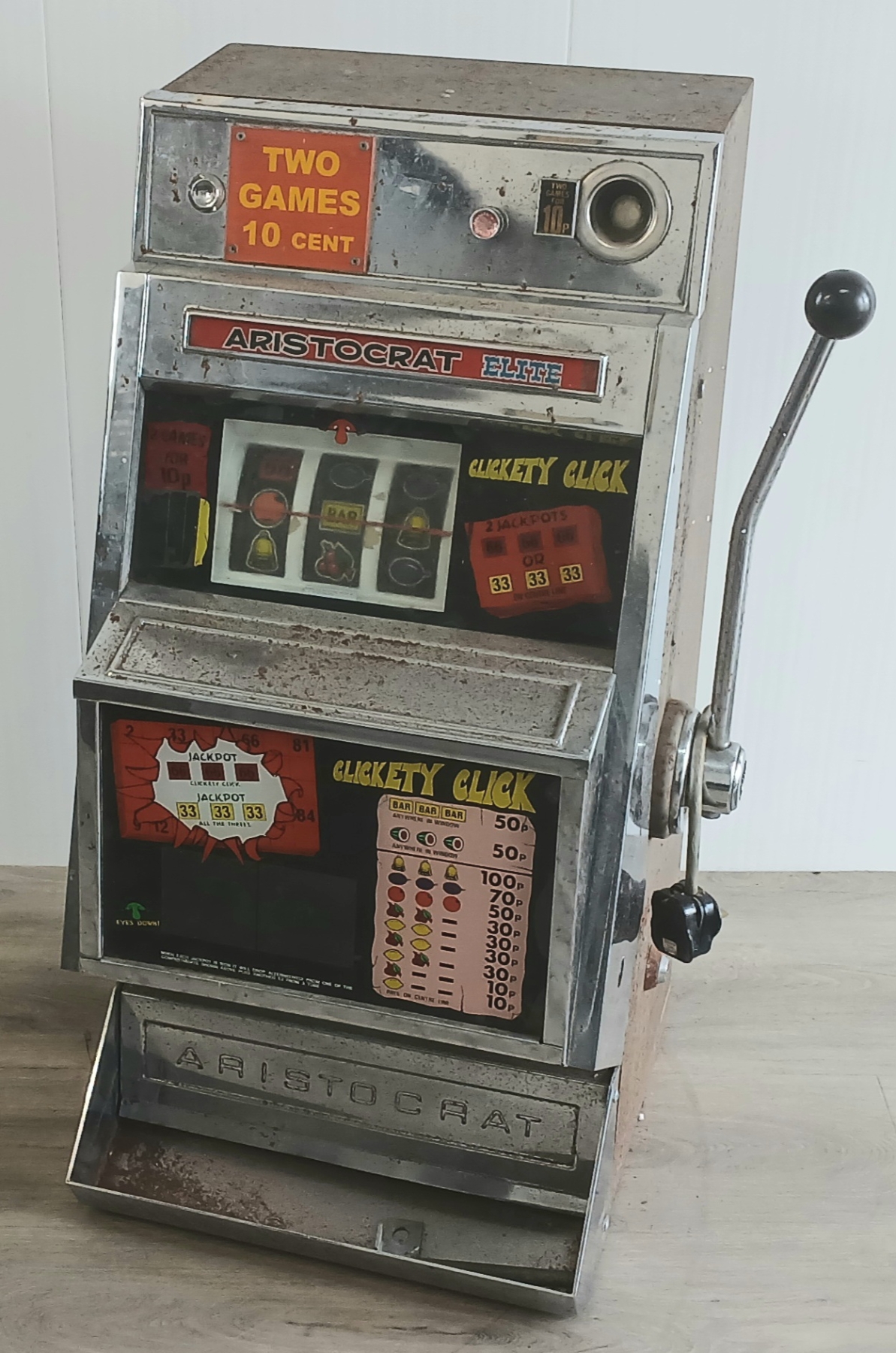 SLOT MACHINE - MFG ARISTOCRAT ELITE - CLICKETY CLACK MODEL