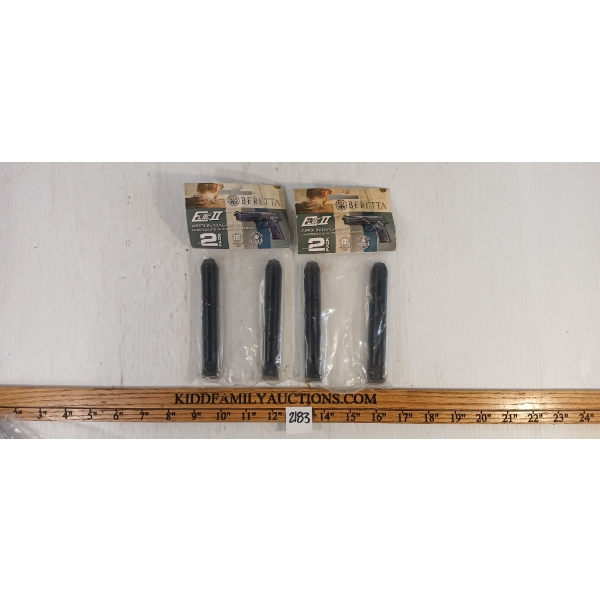 LOT OF 2 - BERETTA ELITE II AIRGUN MAGS - 2 PACK