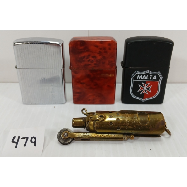 LOT OF 4 - MISC. BUTANE LIGHTERS