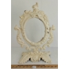 CAST IRON TABLE-TOP SWIVEL MIRROR FRAME