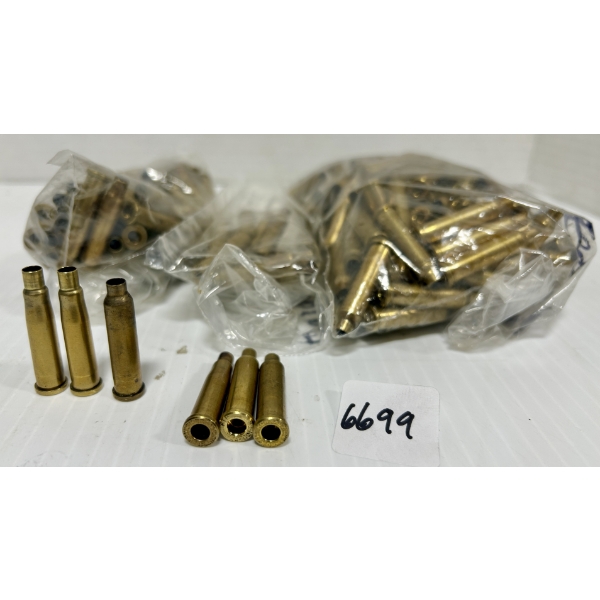 BRASS: APPROX 140X .17 ACKLEY HORNET