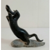 Image 5 : OTTER W/ FISH BY JOANASIE JACK ITTUKALLAK (PRS CDN ARTIST) - STONE