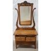 Image 2 : OAK DRESSER W/ HARP SWIVEL MIRROR