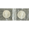 Image 2 :  LOT OF 2 - 1964 CDN SILVER DOLLARS - CHARLOTTETOWN