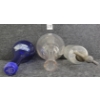 Image 5 : LOT OF 3 - BOTTLES - INCL BUDAPEST SELTZER, SELTZER FLASK, & COBALT BLUE OVOID AQUA DELLA MADONNA