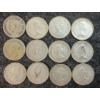 Image 2 : LOT OF 12 - 1946-1968 CDN 10 CENT COINS