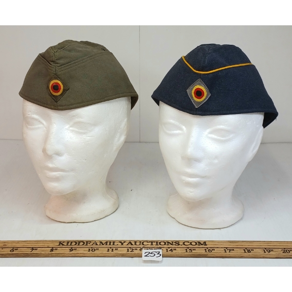 LOT OF 2 - WEST GERMAN FIELD CAPS