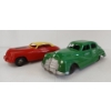 Image 3 : LOT OF 2 - IRWIN & MARX TOYS PLASTIC ARMY & FIRE CHIEF WIND UP CARS